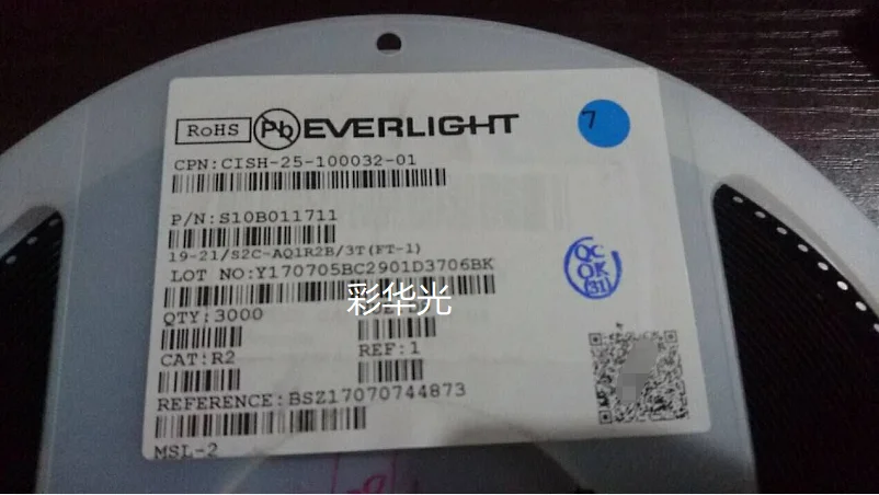

50Pcs/19-21/S2C-AQ1R2B/3T 0603 (1608) orange led lamp beads, original