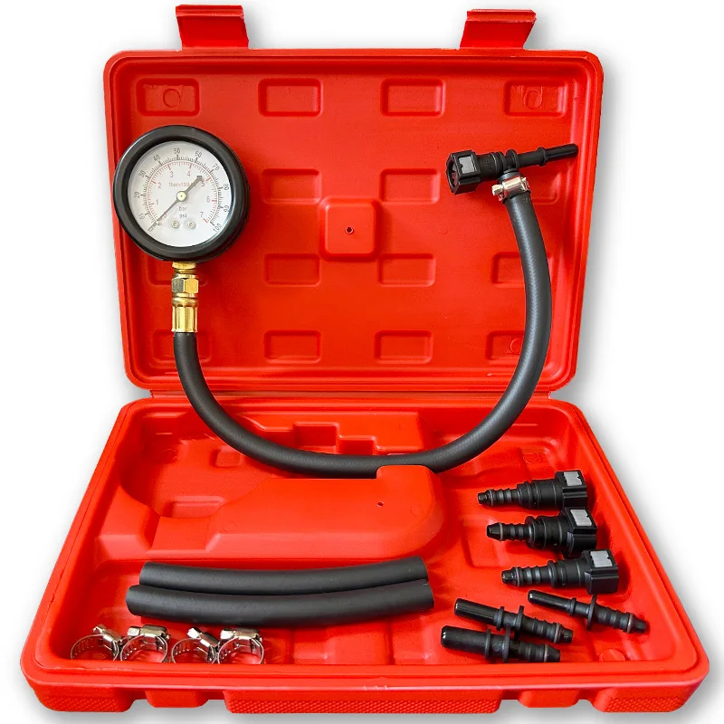 أداة كشف ضغط وقود السيارة، مقياس ضغط الوقود، جهاز اختبار مضخة الوقود للدراجات النارية