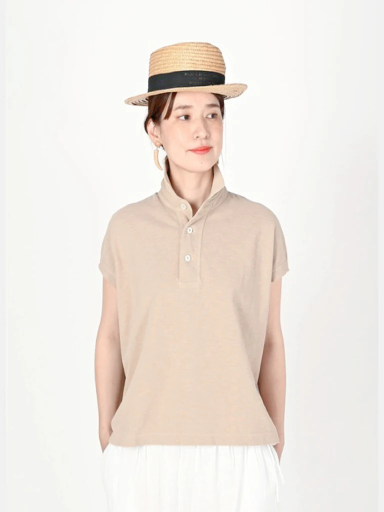Japanese Style Lightweight Luxury Loose Shoulder Short Sleeve  Shirt Women's Embroidered Flip Collar Mesh Effect Top