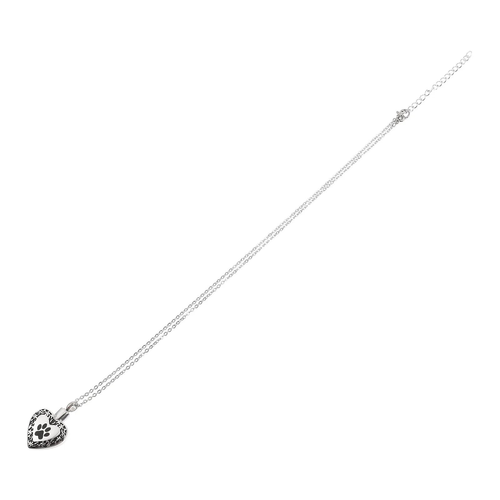 

Pet Ashes Titanium Steel Dog Urn Perfume Diffuser Pendant For Ashes Perfume Diffuser Multi-Use Memorial Jewelry Gift