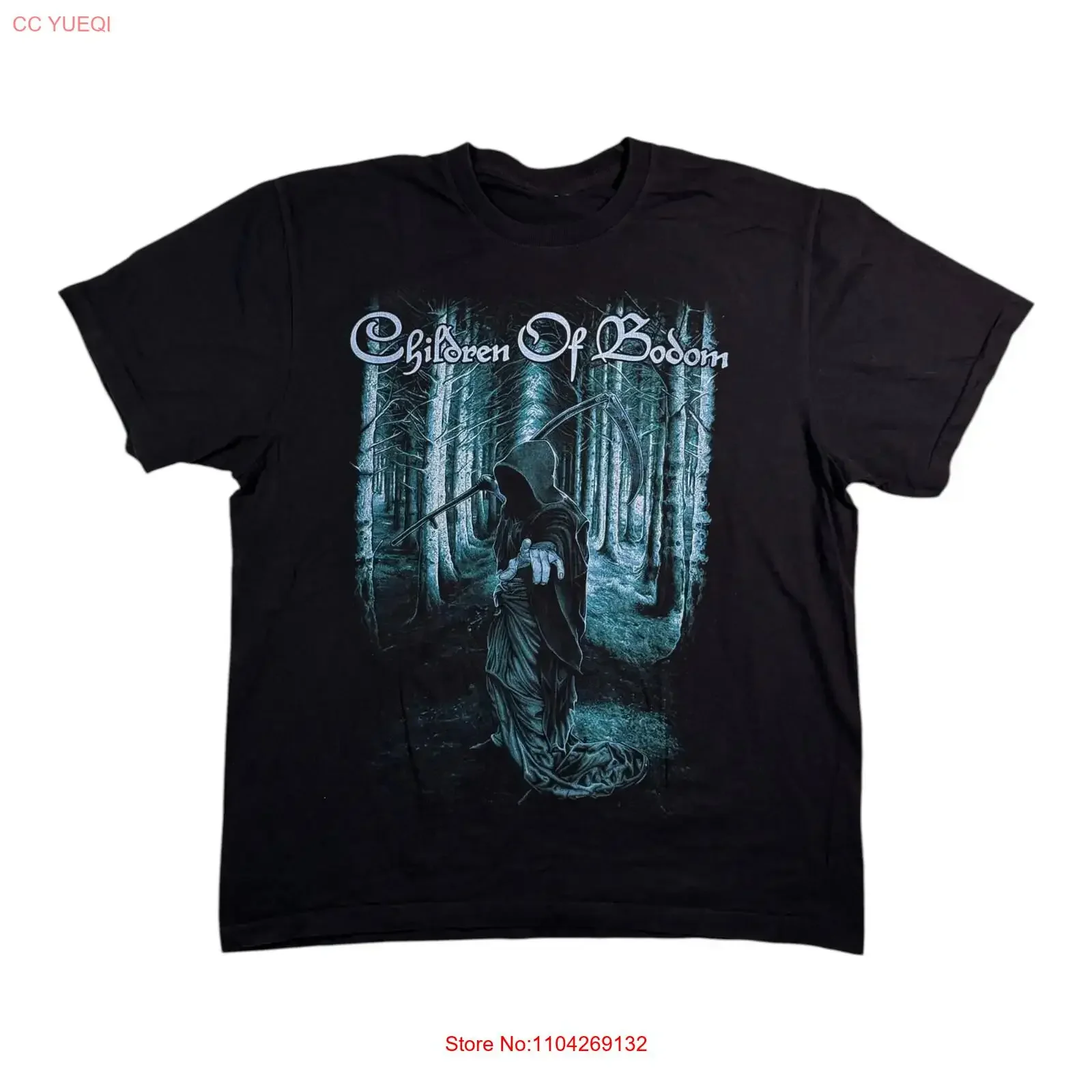 Vintage Children of Bodom T shirt COB Melodic Death Metal Band L vintage Washed streetwear Top For Everyday Wear Slightly Soft