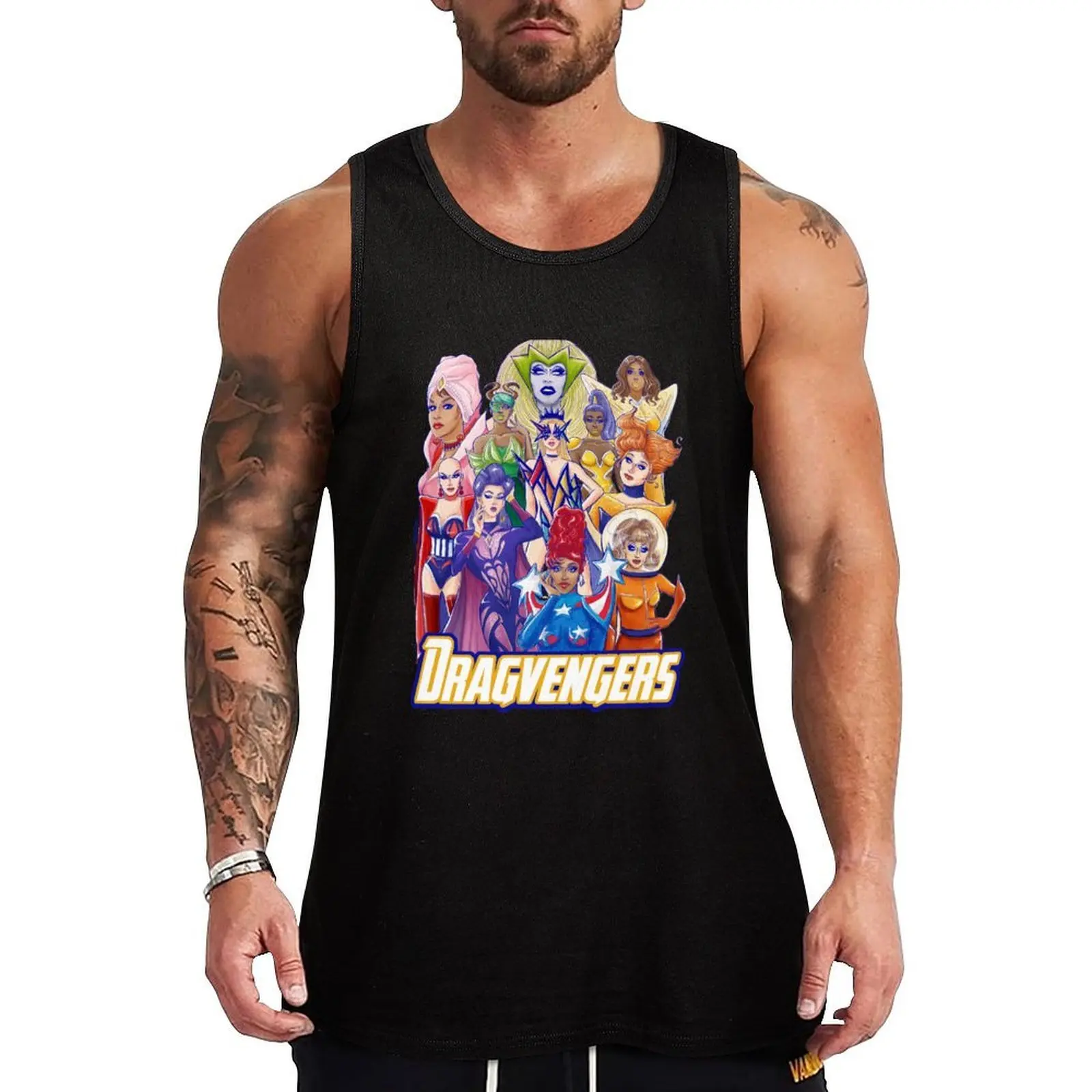 

RuPaul's Dragvengers: All winners Tank Top gym clothing Top anime Working vest