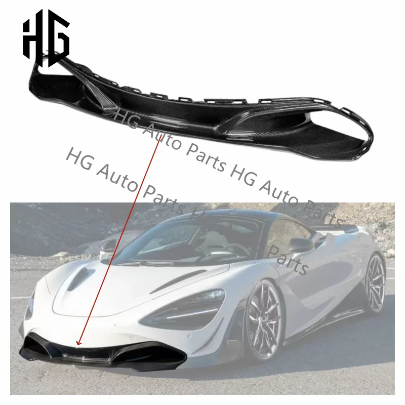 

OEM Style Real Carbon Fiber Front Bumper Car Lip Spoiler For Mclaren 720S Coupe Car Bumper Splitter Lip Modification Accessories