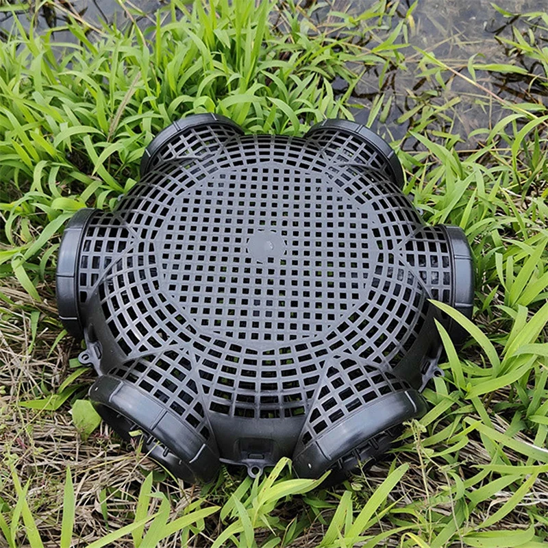 6 Holes Catch Loach Lobster Yellow Eel Cage Mixed Fish Crayfish Catcher Outdoor Fishing Net Cage Plastic Shrimp Trap Cage