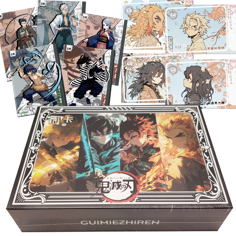 

Japanese Anime Demon Slayer Collection Cards Highly Popular Characters Exquisite Unique Special-shaped Stamp Cards Fun Toy Gift