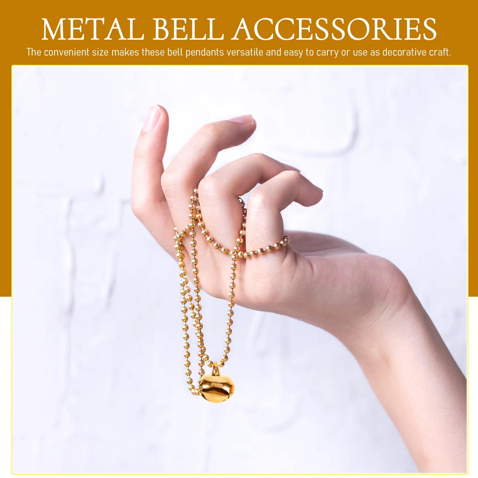 

200Pcs Mini Metal Bells Small Bell Pendants for DIY Craft Keychain Decorations Christmas Hanging Bell Charms DIY Keychain Bells