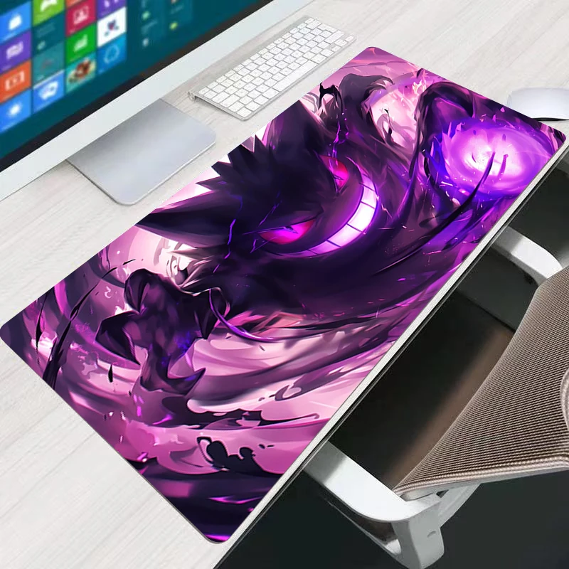 Mouse Pad Pokemon Gengar Gamers XXL Computer Extended Game Mousepad Laptop Desk Mouse Mat Gaming Keyboard Rubber Durable Carpet