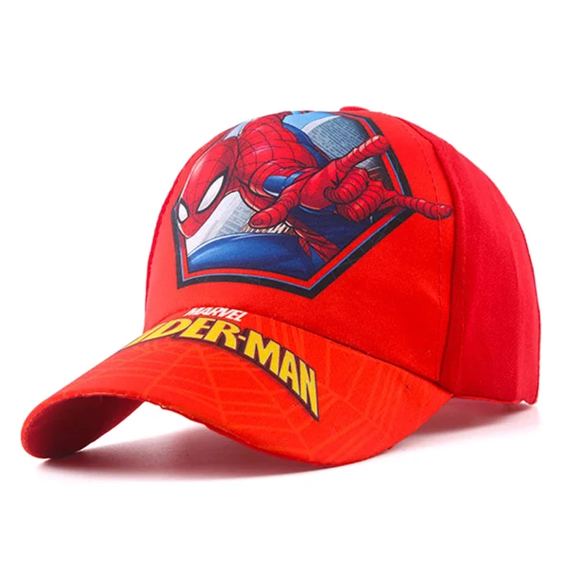 Summer Spring Disney Spiderman Anime Kids Brand Hat Boy Girl Travel Caps Spider Man Children Baseball Caps Baby Accessories