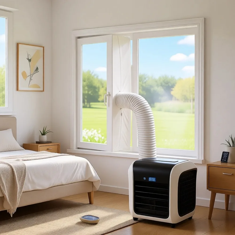 Portable AC Window Seal Kit 118 Inch Weatherproof Zipper Closure Casement Easy Install