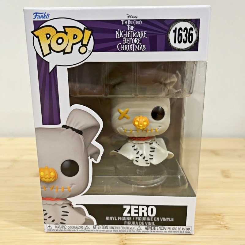 Funko Pop! Disney The Nightmare Before Christmas Zero #1636 Original Vinyl Figure Collectible Model Desktop Ornament Toy Gift