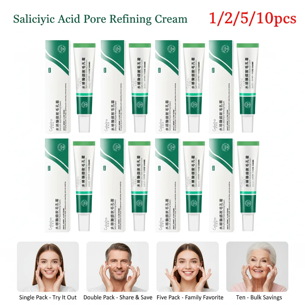 

30 мл крем с салициловой кислотой для сужения пор и увлажнения кожи, сыворотка с салициловой кислотой для ухода за кожей