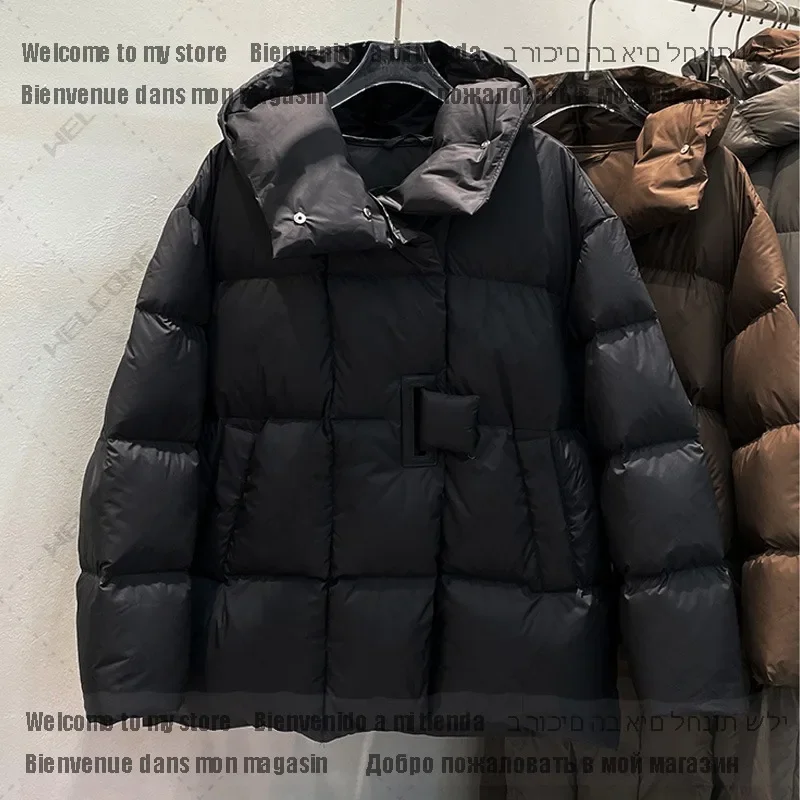 Winter 90% White Duck Down Jacket Women 2024 Fashion Female Thick Warm Fluffy Parkas Loose Oversized Puffer Coat Outwear