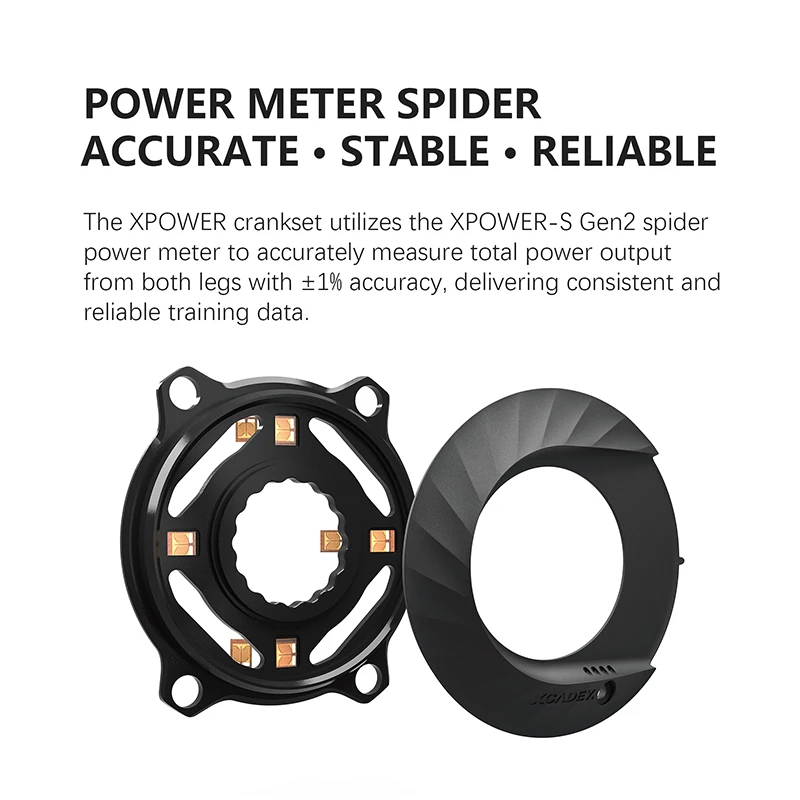 XCADEY XPOWER Spider Power Meter+aluminum alloy Crankarm 155mm