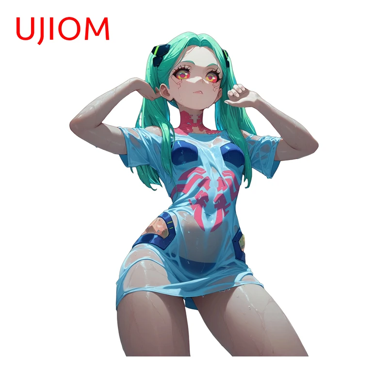 UJIOM Rebecca Anime Figure Wall Sticker Elegant Attractive Occlusion Scratch Vinly Decal Suitable For Bedroom Bathroom Decor
