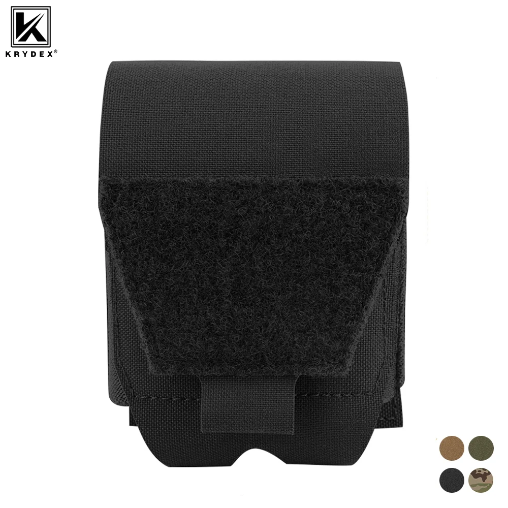 KRYDEX 500D Handcuff Pouch Case - Low Profile MOLLE Belt Cuff Case Holster for Duty Belt Vest Law Enforcement Outdoor Hunting