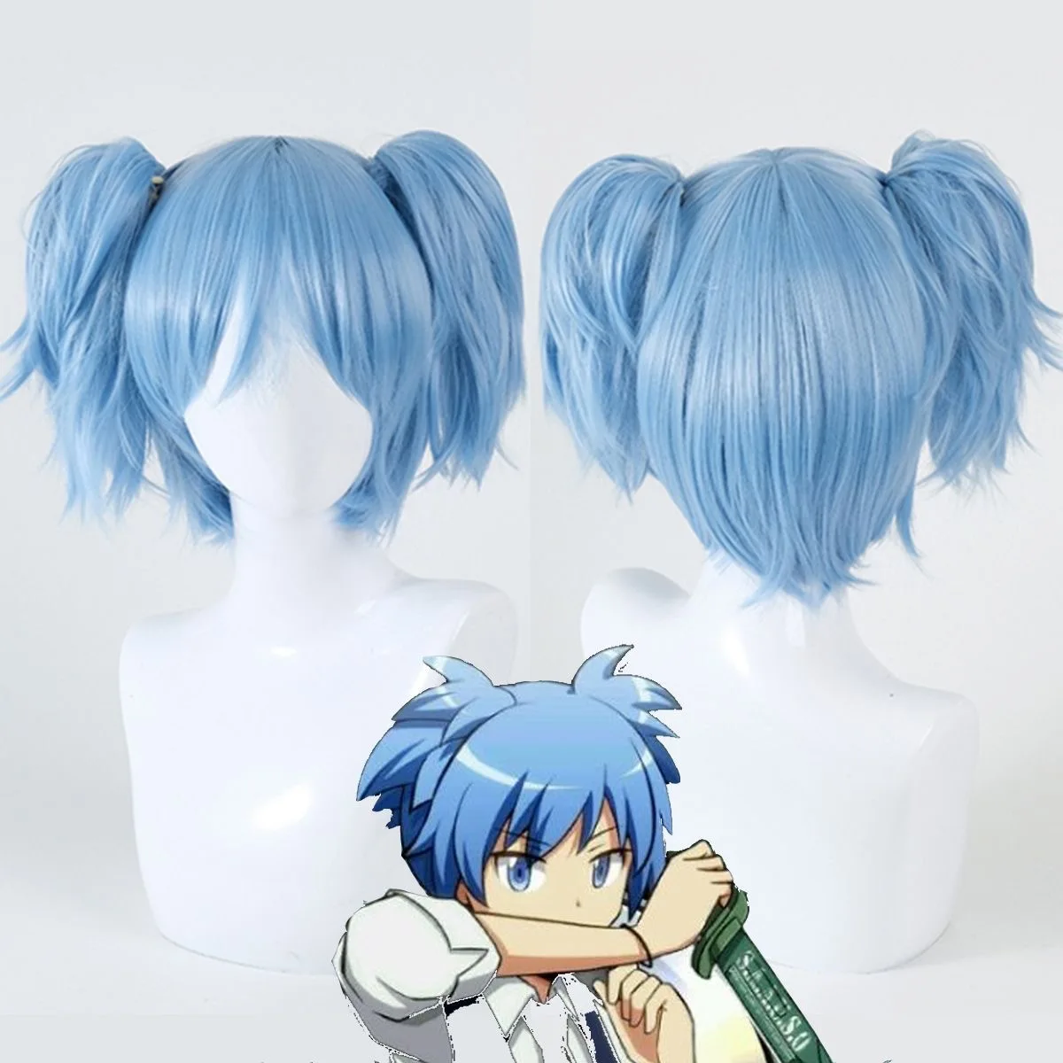 

Shiota Nagisa Cosplay Wig Anime Assassination Classroom Role Play Accessories High Temperature Fibers