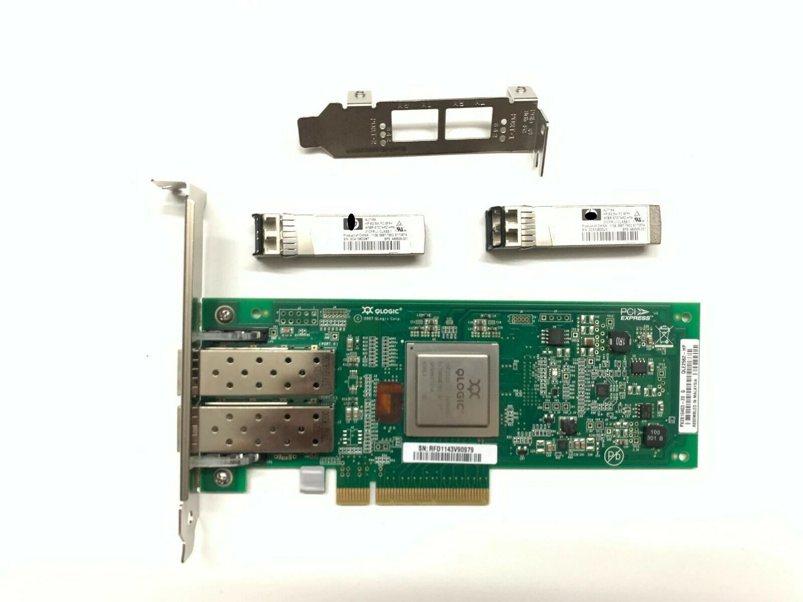 Imagem -03 - Qlogic Pcie gb fc Hba 489191001 2x Sfp Aj764a Aj76463002 Qle2562