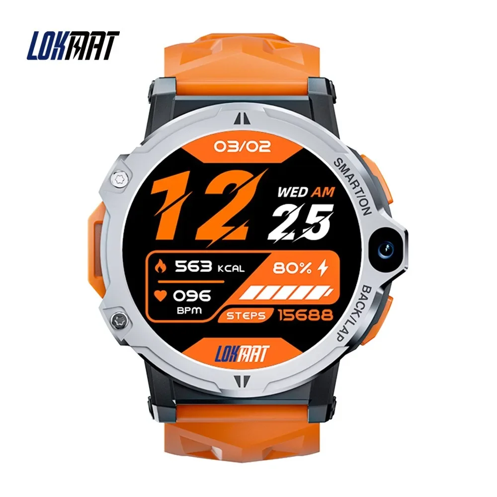 LK02 Đồng Hồ Thông Minh Với 4G Full Netcom Ai Nhận Dạng Khuôn Mặt Camera Kép Có Thể Thay Thế Dây Đeo Thời Tiết Bước Nhịp Tim