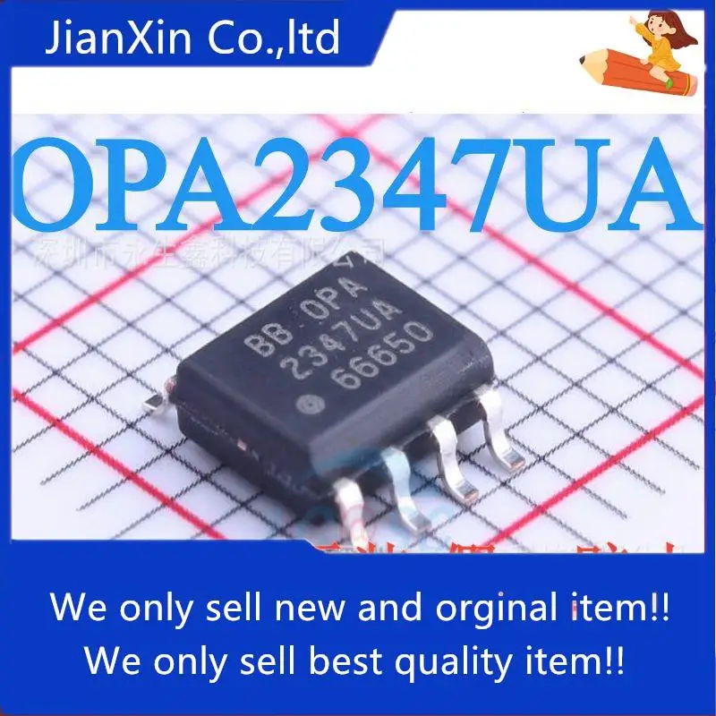 10Pcs Original ใหม่ Operaonal เครื่องขยายเสียง OPA2347UA OPA2347 SOP-8 Supply