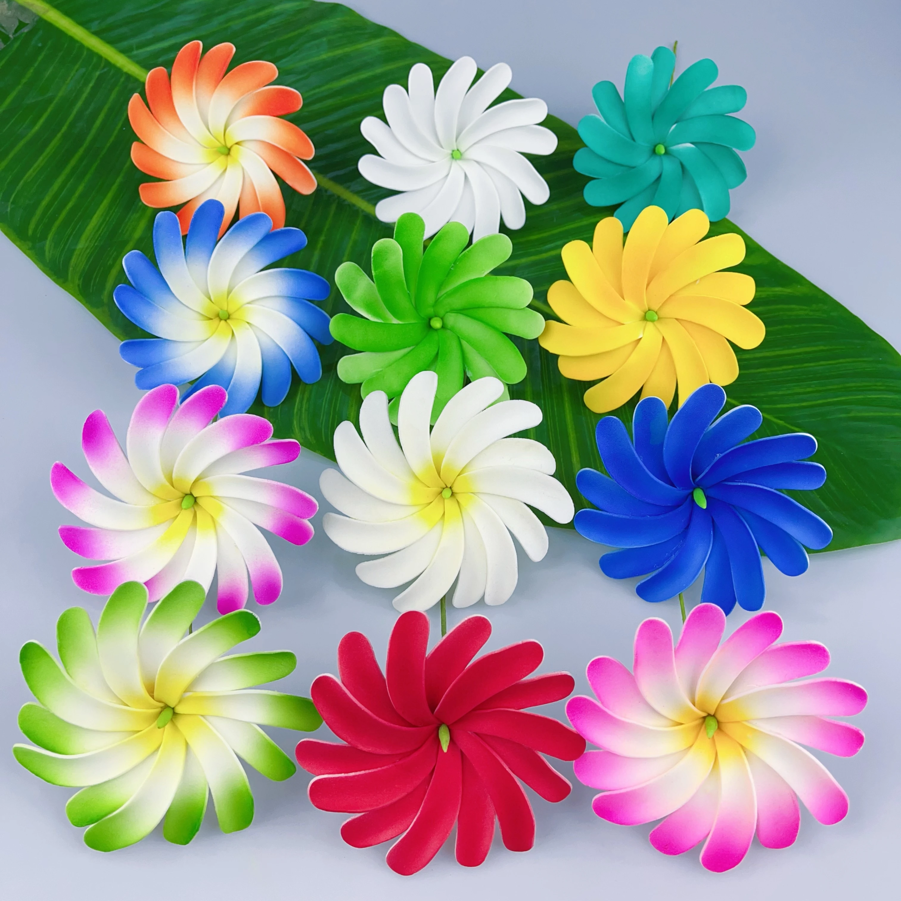 

12 цветов, пена, тиара, выбор для волос, искусственные Гавайи, танцевальная вечеринка, декоративные цветы, женские аксессуары, аксессуары для волос с цветами, заколки для волос