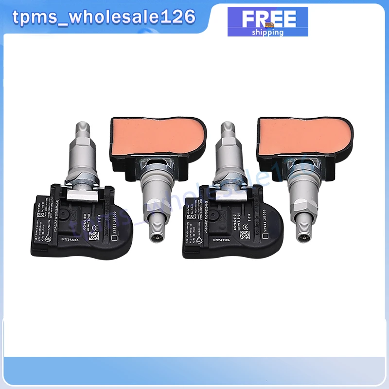 52933-2B000 TPMS 4PCS Tire Pressure Monitoring System Sensor 433MHZ For Hyundai Santa Fe Kia Hyundai 529332B000