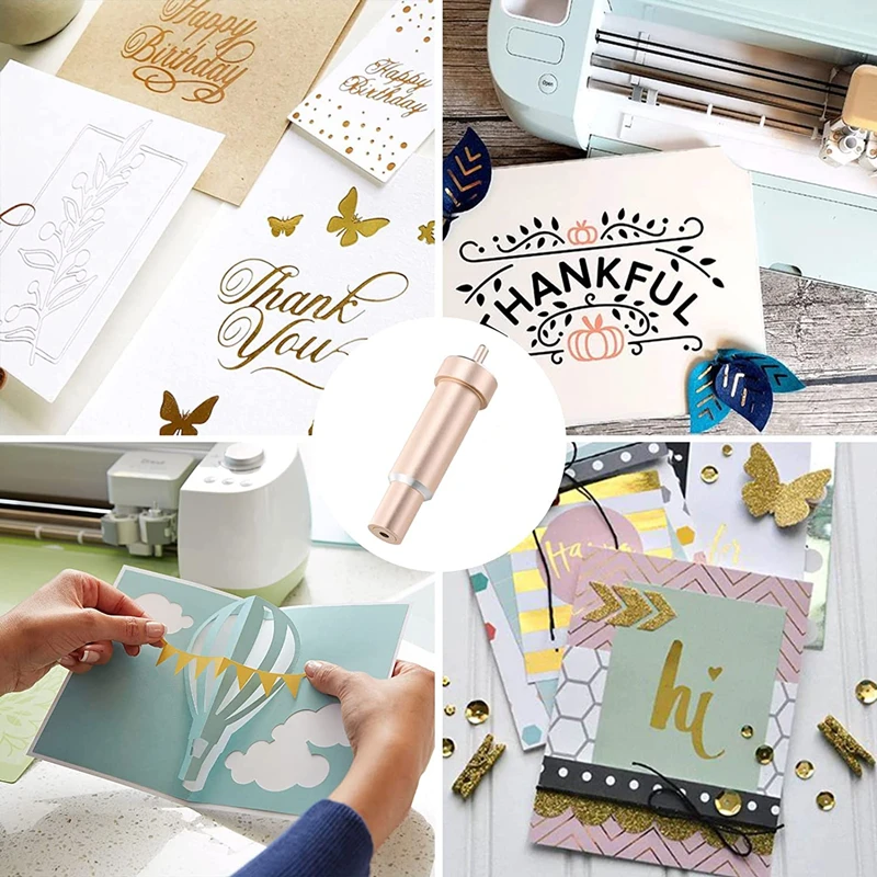 Cricut Explore 3, Air 2, Air 1, Cricut Maker 3 용 핫 블레이드, 견고한 하우징, 30 도, 45 도, 60 도 플로터 블레이드, Cricut 커팅