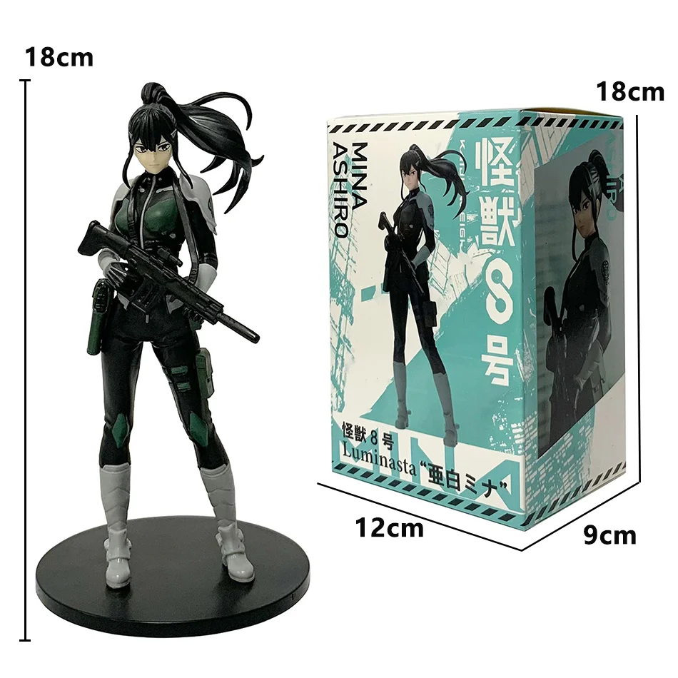 Figura de anime Kaiju No. de 18-19 cm. 8 Yamiwina Hibino Kafka modelo de ação colección de juguetes de Pvc acessórios de escri