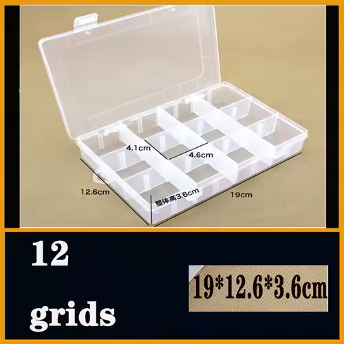 Transparent Plastic box Screw Compartment Box Jewelry Earring Display Case Container Clear Terminal Organizer Tool Storage boxes - Image 40