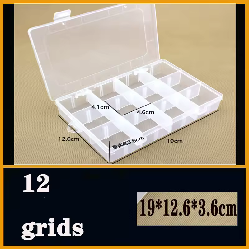 Transparent Plastic box Screw Compartment Box Jewelry Earring Display Case Container Clear Terminal Organizer Tool Storage boxes - Image 40