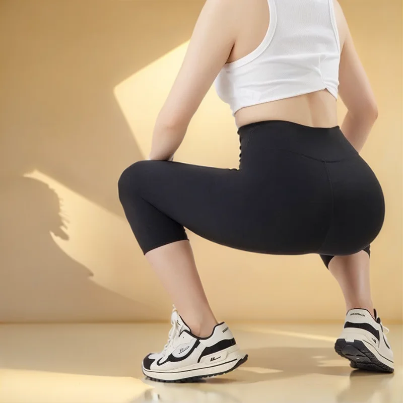 

Seamless Leggings Women'S Ice Ice Silk Permeability Stright Long Waist Quick Drying Irregular Hollowed Retro Lace Sexy Ol Couple