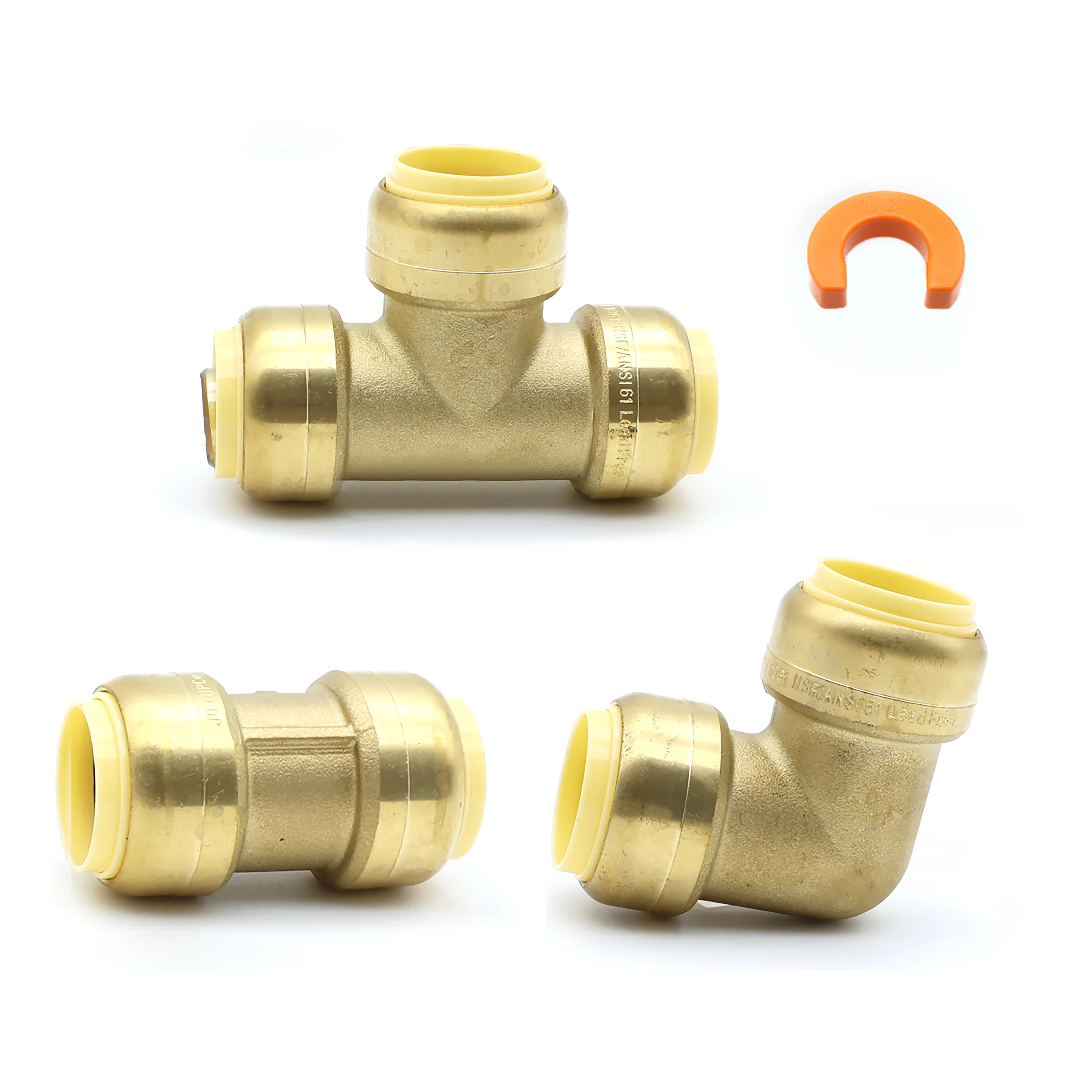 كينج سمارت 3/4 بوصة (8 قطع)، كوع (8 قطع)، تي (4 قطع)؛ مجموعة الدفع المناسب؛ نحاس خالٍ من الرصاص؛ 20 قطعة/الحالة؛ 80523