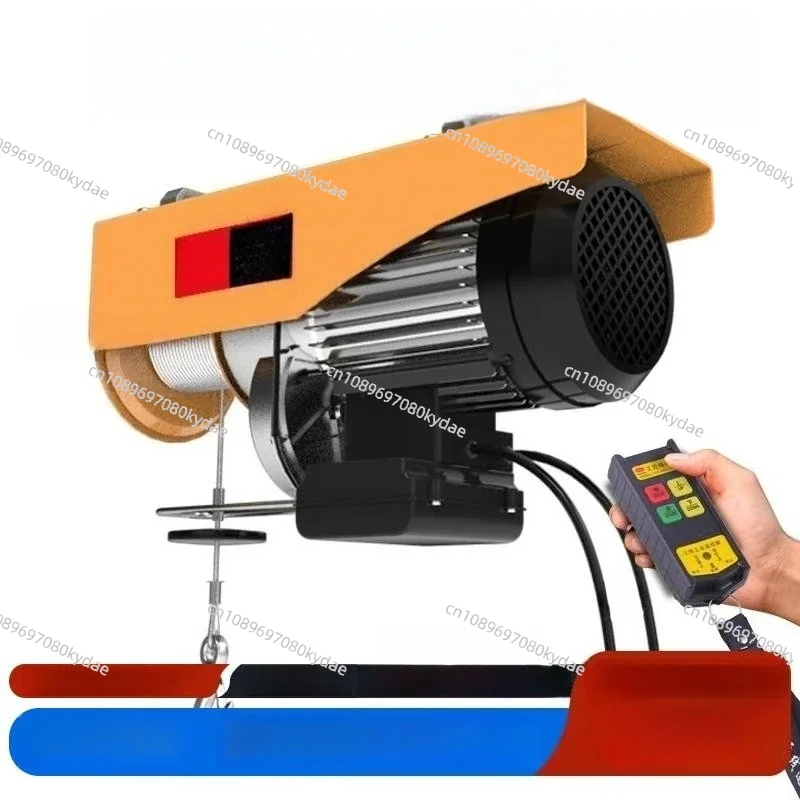 Wireless Remote Control Micro Electric Hoist Winches 220V Home Decoration Small Electric Winch Multifunctional Lifting Crane