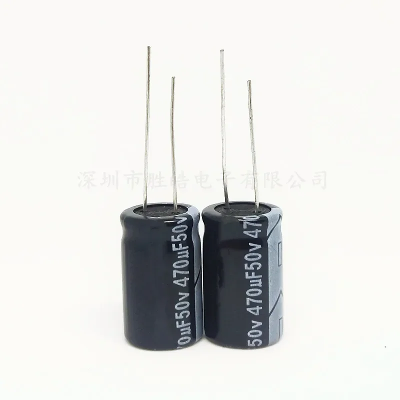 10PCS/lot 50V470uF 10*17mm High quality New Straight Plug-in Aluminum Electrolytic Capacitor 470uf 50v Size：10x17 or 10x21（MM）