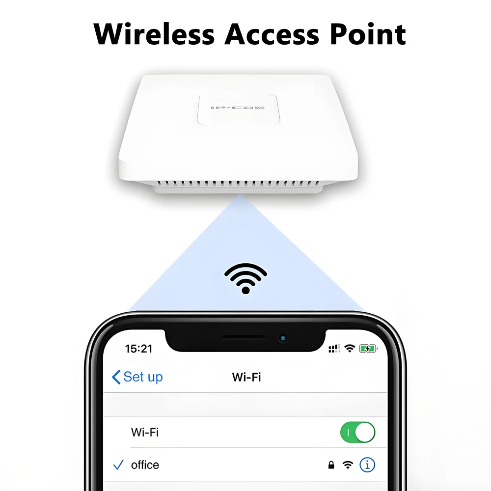 AC1200 Gigabit Wireless Access Point Business WiFi Solution Mesh Support, Seamless Roaming&MU-MIMO PoE Powered Ceiling Mount AP