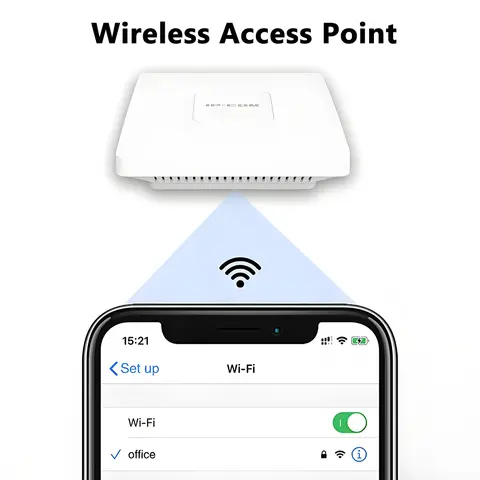 AC1200 Gigabit Kablosuz Erişim Noktası İş WiFi Çözümü Mesh Desteği, Sorunsuz Roaming ve MU-MIMO PoE Destekli Tavan Montajı AP