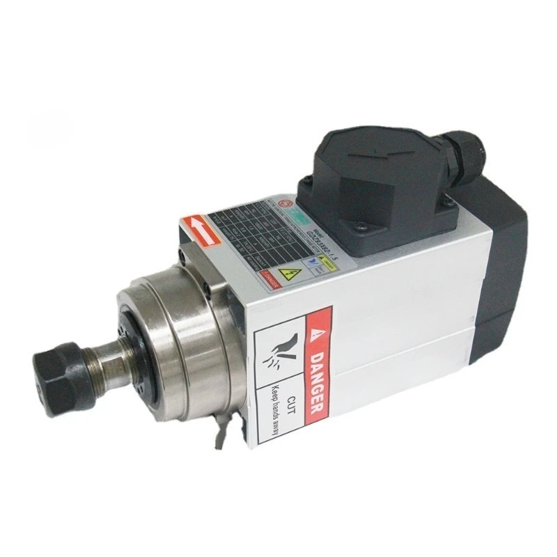 China CNC Router Spindle 1.5kw square air Cooled Electric Spindle Motor
