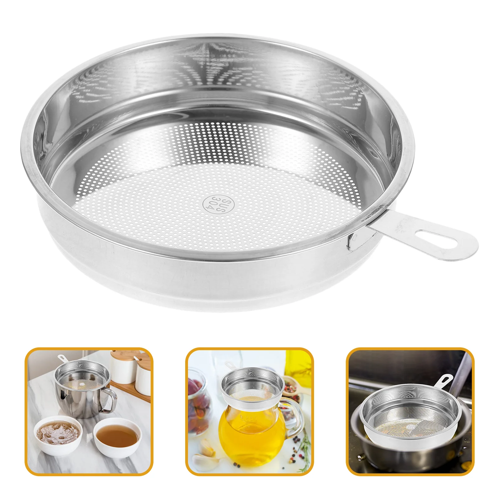 Oil Filter Cup Accessories Travel Tea Infuser Canning Funnel Fine Mesh Strainer Kitchen Pot