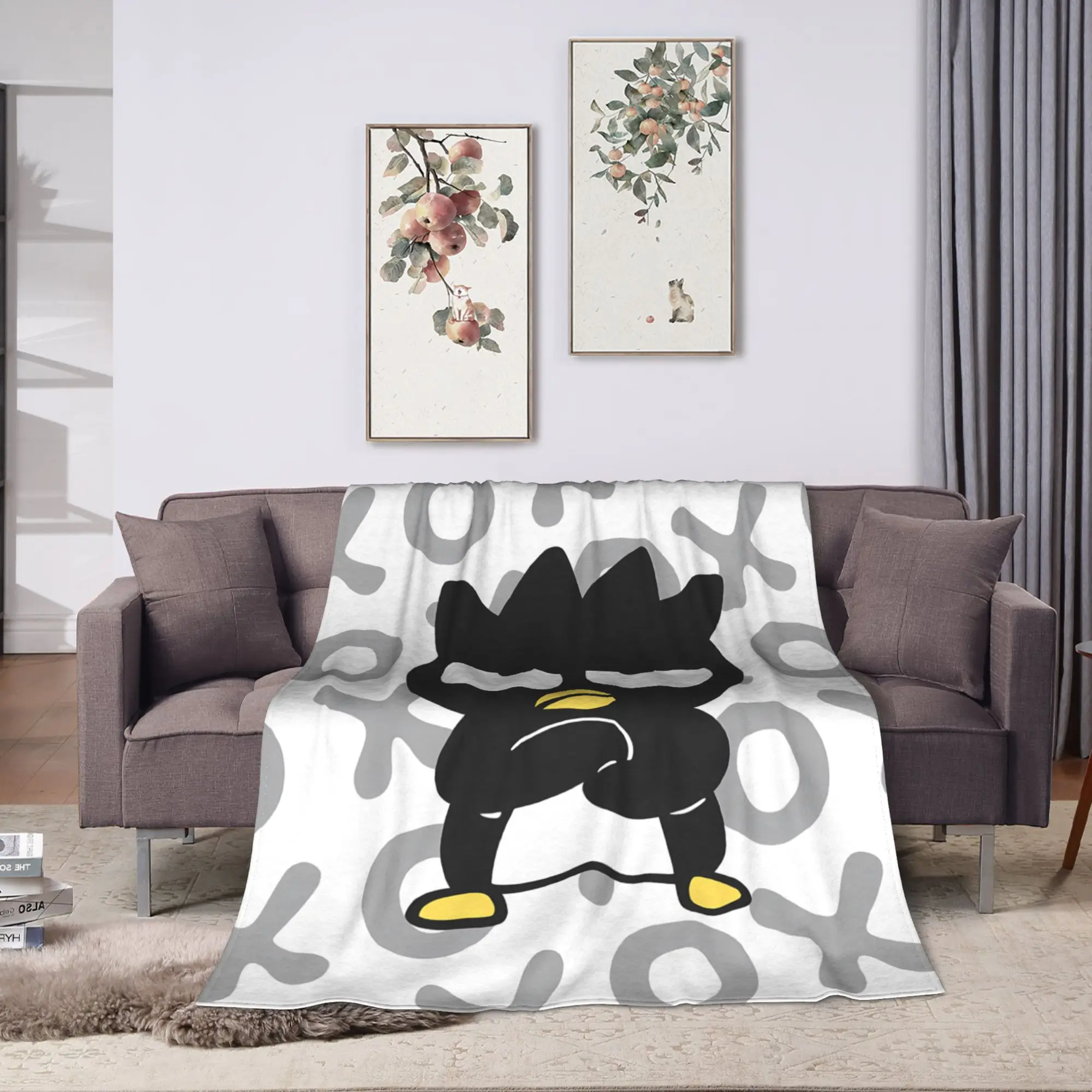 Bad Badtz Maru Blanket Quality Warm Soft  Bedding Throws Spring Girls Boys Couch Chair Sofa Bed Funny Bedspread