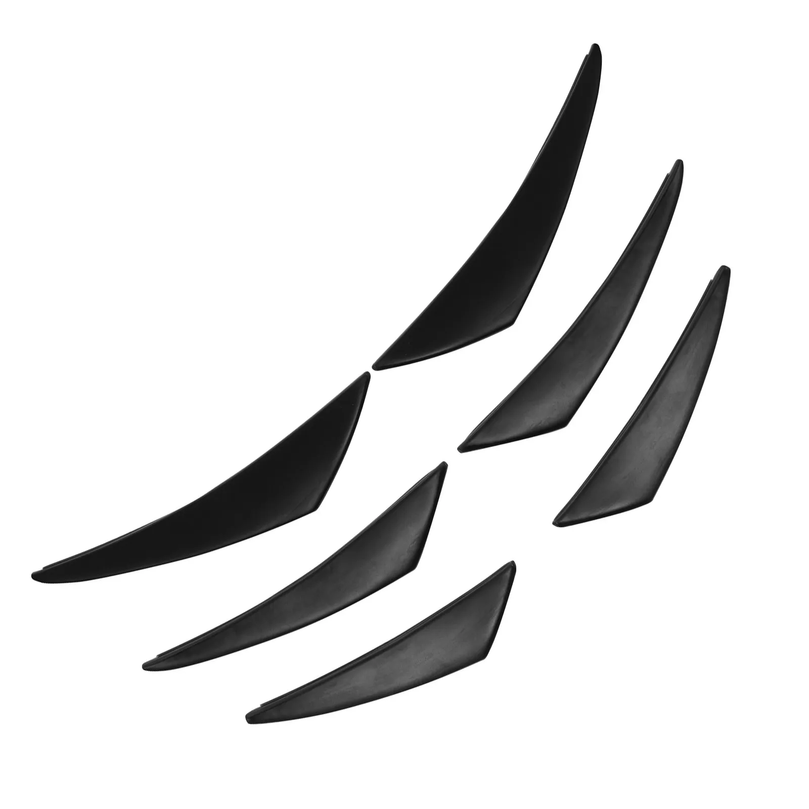 

1Set Bumper Diffuser Fin Set Front Bumper Lip Splitter Spoiler for Most Cars Easy Install Car Styling Decor Auto Body Kit