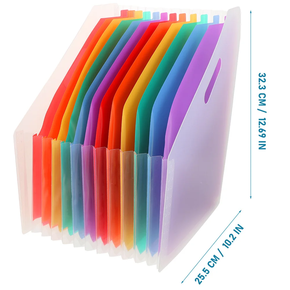 2Pcs Plastic File Folder Expandable Organizer for Documents Receipts Cards Statements Compact Desktop Filing Solution