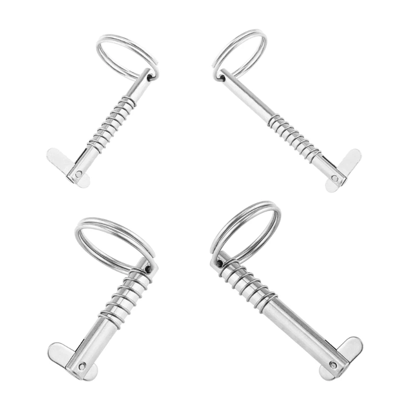 1 ชิ้น Marine Safety Pins Quick Release Pin พร้อม Drop & Spring, สแตนเลส