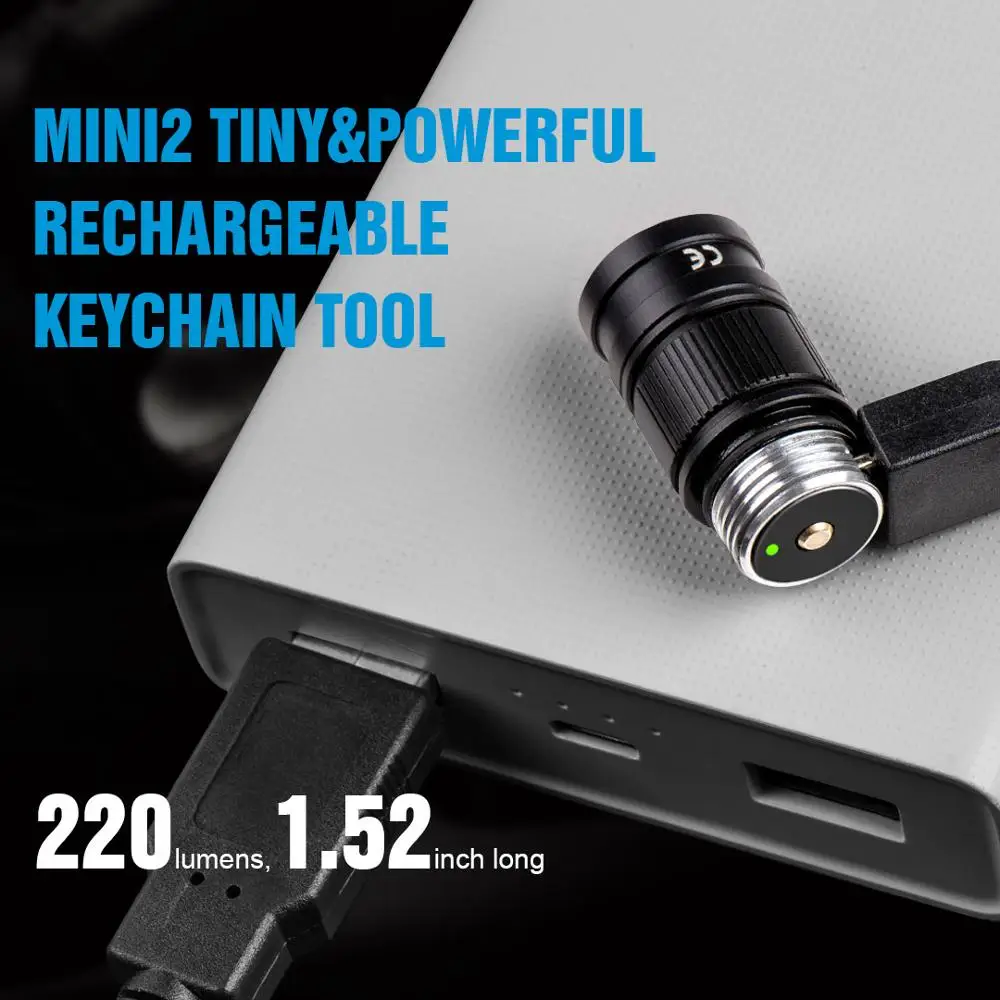 Trustfire Mini2 Linterna LED EDC recargable USB IPX8 - imagen 3