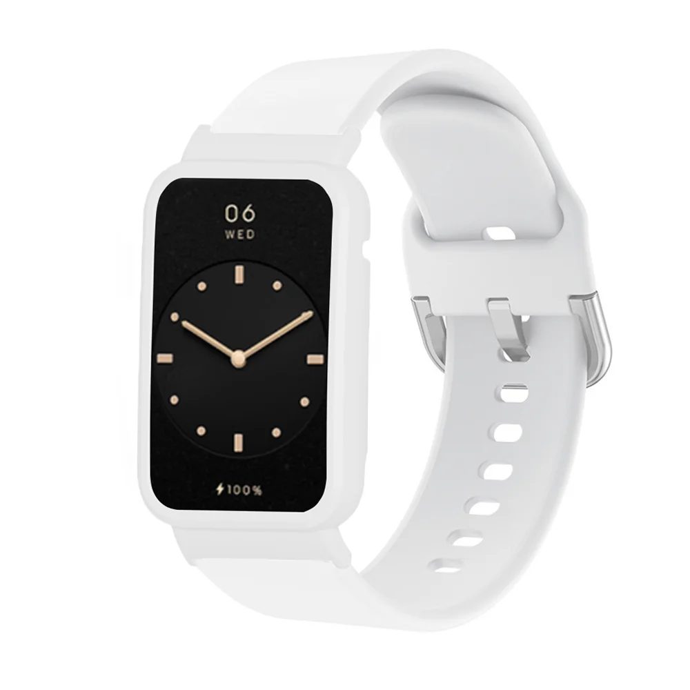 Silicone strap+watch case For xiaomi band7pro 45mm correa watchband bracelet xiaomi band serie7pro Watch Protective Accessories