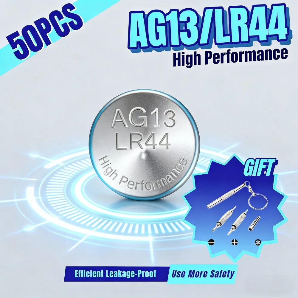 

Долговечные щелочные кнопочные батарейки 1.5V LR44 AG13 SR44 A76 для часов, калькуляторов, игрушек, весов - доступен вариант многопакетной упаковки