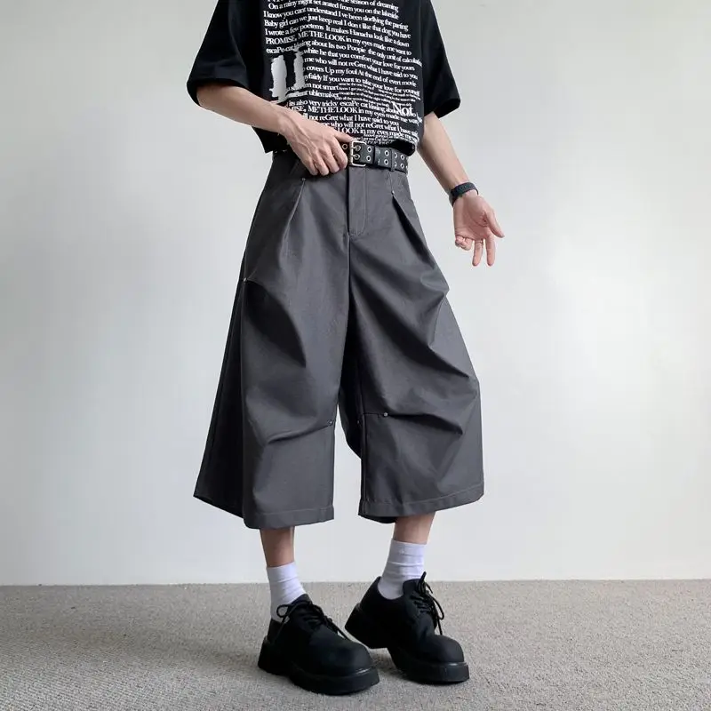 

American Sle Loose Legged Seven-Five Small West Pants Men's Haome High Street Casual Straight Loose 7-Five orts