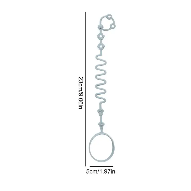 Cadena de silicona antipérdida para chupete, correa de seguridad ajustable, soporte para pezón, mordedor, cochecito