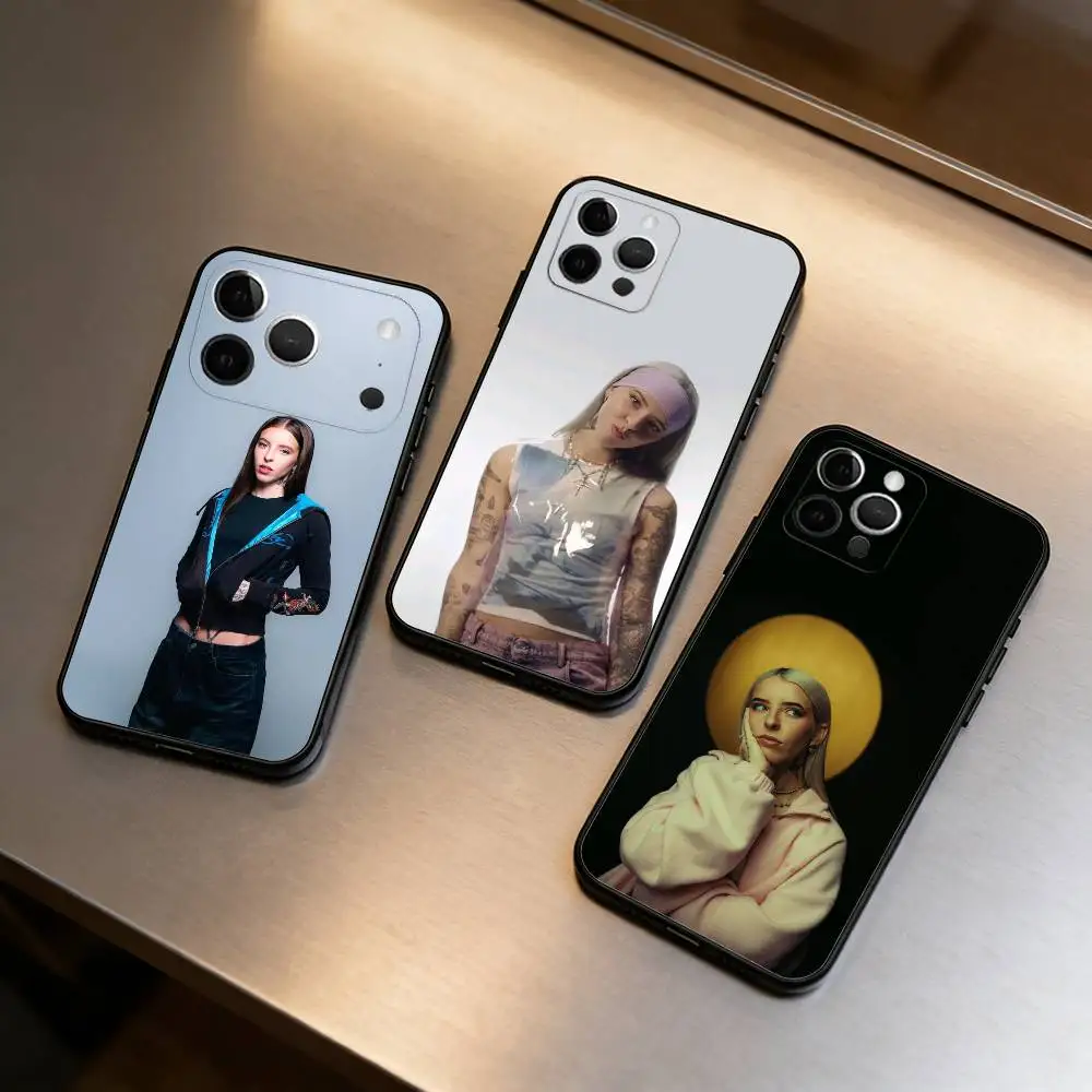 

Hot Y-Young M-Miko Singer Soft Silicone Black Cover,Phone Case For iPhone 17,16,15,14,13,12,11 Plus,Pro Max,XS