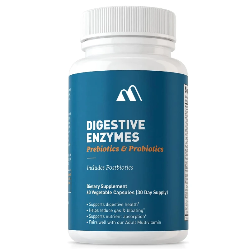 Digestive Enzymes Contain Probiotics, Prebiotics, and Prebiotic Bromelain, Amylase for Better Digestion and Immune Function