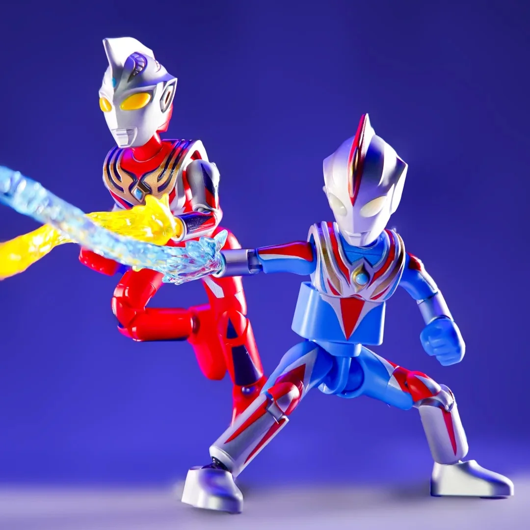 In Stock Blokees Ultraman Galaxy Version16 Fusion Rebirth Legend & Reiga Action Figure Assembly Toy Christmas Gifts