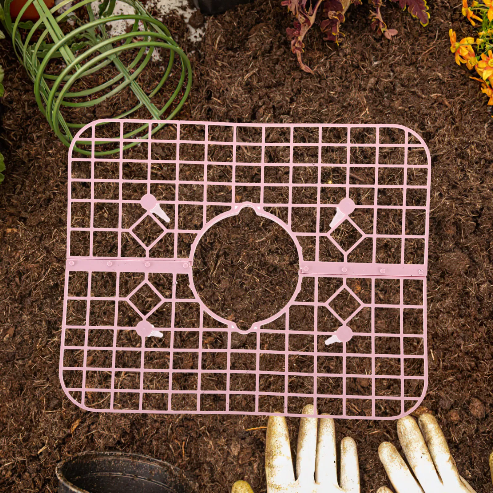 Lot de 4 supports de culture pour fraises, cadre de support pour petites plantes grimpantes, étagère de jardinage en pot, support de jardin